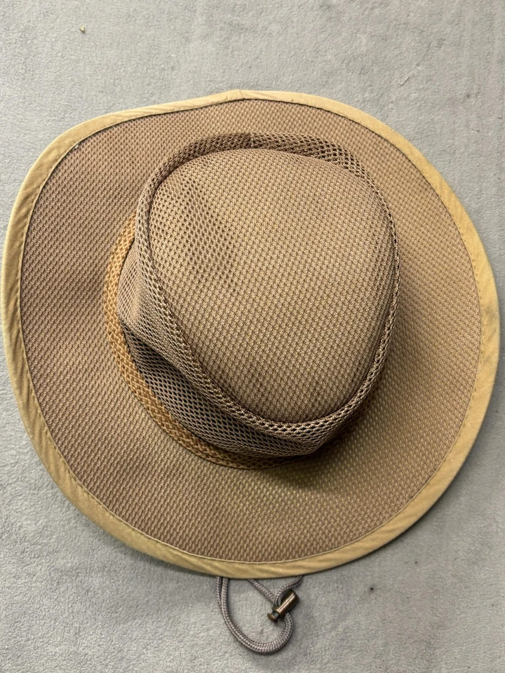 Stetson Hat Cowboy Mesh XXL Large Tan Nylon Outdoor Sun Hiking Fishing Mens - Image 2 of 4