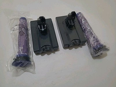 2× V6 battery Replacment 4500mAh 21.6V for Dyson V6 DC58.59.61.62A.72 +2 Filter