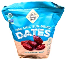 Sunny Fruit Organic Sun-Dried Dates Pitted Deglet Nour 48 Oz EXP 09/2026