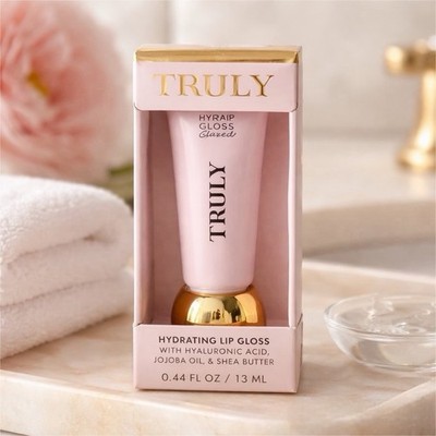 TRULY HYRAIP GLOSS Glazed Lip Gloss Pink Hydrating Liquid 0.44 fl oz