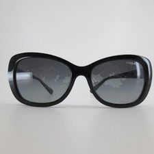 Vogue VO 2943-SB Black Butterfly Sunglasses Crystal Hinges 55-17-135 W44/T3