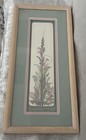 Wildflowers by Cricket Hand Crafted Pottery Tile Art Flower Matted Framed 19x9.5 — photo 2