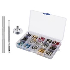 600Set 5mm Copper Grommets Eyelet Snap Fasteners Kit Accessories With 3PCS Tool