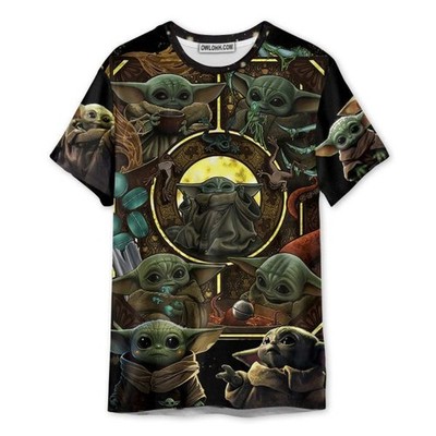 Starwars Baby Yoda In Your Area Unisex 3D T shirt