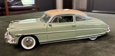 1953 Hudson Hornet Coupe 118 Scale Diecast Green Cream Highway 61