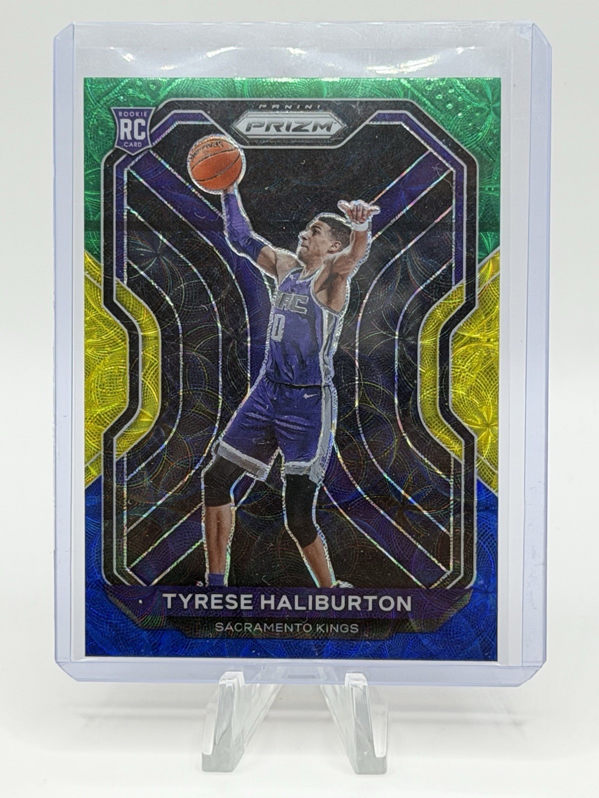 Tyrese Haliburton 2020 Panini Prizm #262 Choice Blue, Yellow and Green RC