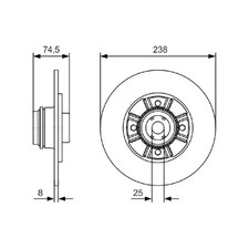 2x Bremsscheibe hinten für Renault 19 1 B/C53 D53 L53 2 S53 | 637930