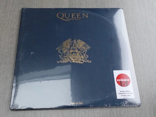 Queen GREATEST HITS II 2020 USA TARGET EXCLUSIVE BLUE  VINYL  LP SEALED MINT
