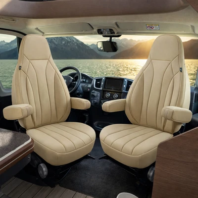 Housses de siège camping-car FIAT Ducato 2 pièces | Compatible avec Pössl,... - Photo 1/4