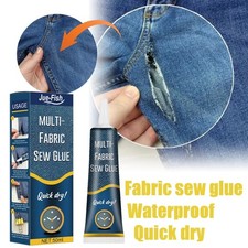 Extra Strong Fabric Glue 50ml Washable Adhesive Repair Hemming Sewing Textile UK