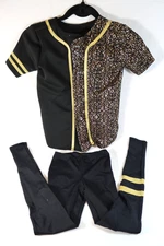 Girls Dance Costume WEISSMAN Hip Hop Jazz Rocker Halloween IC Child Size 7/8 NEW