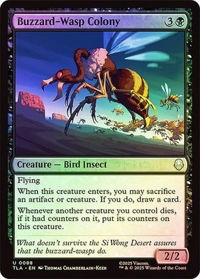 NM Foil Buzzard-Wasp Colony, MTG, Avatar: The Last Airbender, Magic, 88
