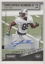 2018 Panini Playoff Rookies Chris Herndon IV Christopher #271 Auto fm0