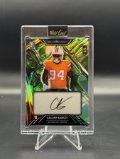 Calijah Kancey RC 2023 Wild Card WildChrome Green Autographed 3/6