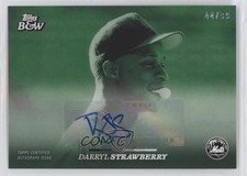2024 Topps Black & White Green Auto 44/99 Darryl Strawberry #61-A Auto 1u4
