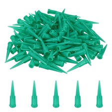 120Pcs 0.84mm Plastic Tapered Pinhead, 18 Gauge TT Blunt Tip, Transparent Green