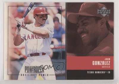 1999 Upper Deck Powerdeck Auxiliary Power Juan Gonzalez #AUX-15 11pj