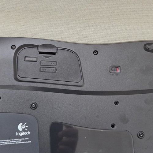 Teclado Logitech K350 Negro Inalámbrico Comfort Wave Ergonómico - Sin Dongle - Probado - Imagen 7 de 9