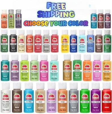 Choose Your Color 2oz Apple Barrel Matte Acrylic Paint in 36 Unique Colors
