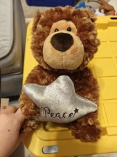 TB4-Eco Friendly- Dark Brown Teddy Bear Plush Toys Kids Girl Boy Soft Peace Star