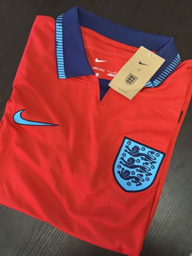 England National 2022 Away Jersey Men's Large Red Nike Dry-Fit New (NWT)