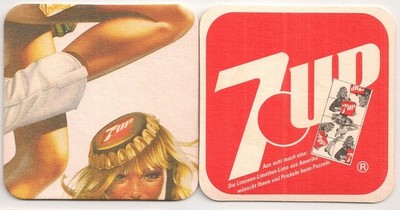 7UP - alter Puzzle-Bierdeckel ''Mannequin'' - Teil 6 von 8