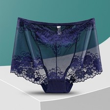 1-3 Pcs Ladies Sexy High Waist Full Lace Brief Knickers Women Underwear,Sz 10-20