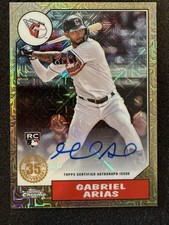 2022 Update 1987 Topps Chrome Silver Pack Series Mojo Gabriel Arias Auto /149