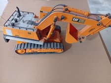 Vintage Modellino Escavatore CAT Excavator Caterpillar Radio Telecomandato
