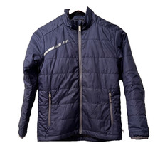 BAUER TEAM HOCKEY NAVY ZIP LIGHTWEIGHT COAT JACKET YOUTH SIZE SMALL 6 8