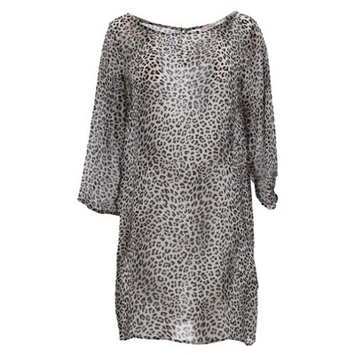 Ba&Sh   Minikleid Mit Leopardenmuster Aus Brauner Viskose Weiblich Mehrfarbig 36