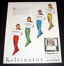 1933 OLD MAGAZINE PRINT AD, KELVINATOR "4 IN 1" FULLY AUTOMATIC REFRIGERATOR!