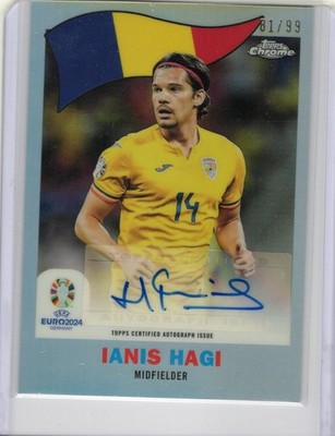 2024 Topps Chrome UEFA Euro 1960 Topps Chrome Autographs Ianis Hagi /99 #60A-IH