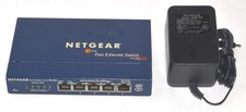 Netgear 5 Port 10/100 Mbps Fast Ethernet Switch Used FS105