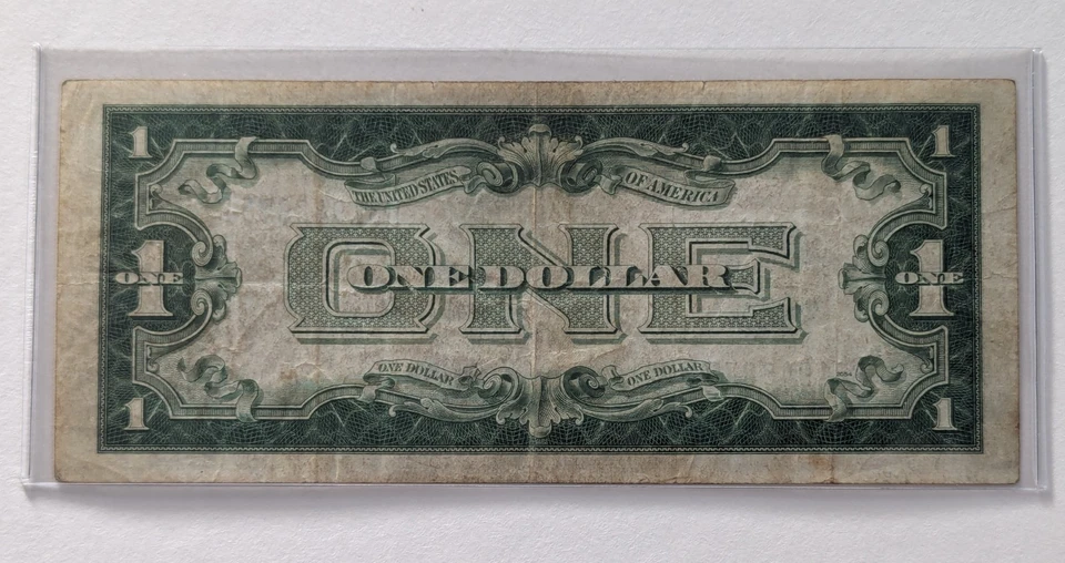 US One Dollar, 1928 B, $1 Silver Certificate Funny Back - Image 2 of 2