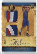 2016-17 Gold Standard Rookie Jersey Double Prime AU /25 Henry Ellenson Auto 0c3