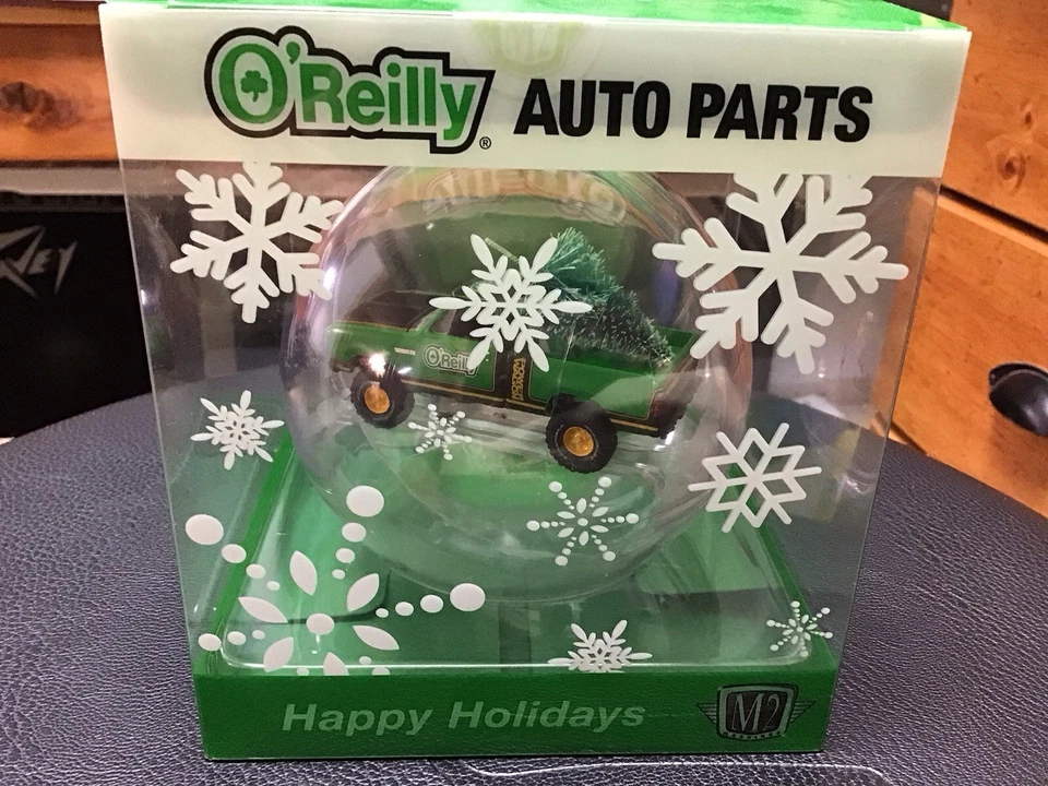 2024 M2 Machines O’Reilly Auto Parts Christmas Ornament Dodge Power Wagon - Image 2 of 2