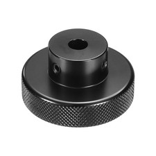 Anodization Aluminum Alloy Handwheel 6mm Bore 50mm OD Knurled Knob, Black
