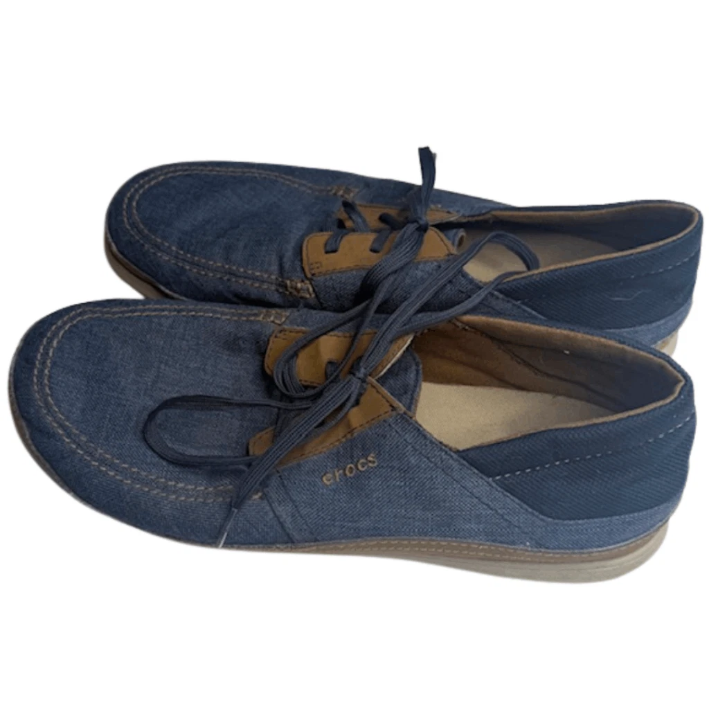 Crocs Santa Cruz Blue Casual Shoes for Men for sale | eBay display picture 2