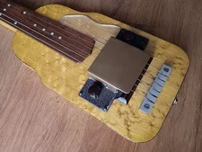 Hand-Built lap steel guitar Birdseye Maple Brass Frets Too Cool