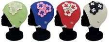 BLUE REEF Bubble Tokyo Floral Ladies Chic Retro Period Traditional Swimming Hat
