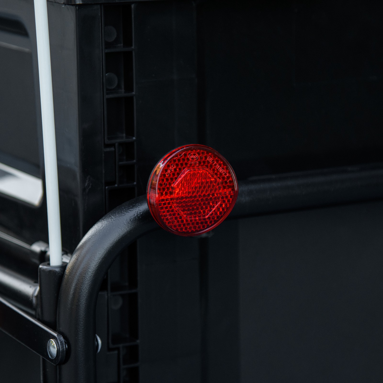 Aosom Bike Trailer Wagon with Removable Storage Box, Steel Bottom