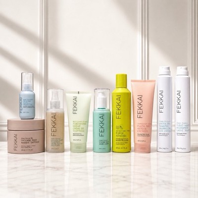 FEKKAI 9 Pc Hair Care Bundle Repair Mask Detox Gloss Dry Shampoo Hairspray NEW