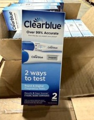 ClearBlue Over 99% Accurate Early Combo Pack Pregnancy Tests -2 Tests