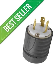 30 Amp 125 Volt NEMA L5-30P Plug - Pass & Seymour - Corrosion-Resistant CRL530P
