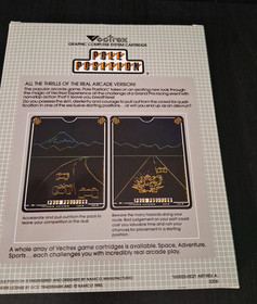 Vectrex Pole Position CIB, repro box, 1983 RARE