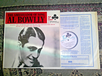 UK ACE OF CLUBS LP RECORD/al bowlly/THE AMBASSADOR OF SONG/1966 PRESS/NR MNT