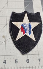 WWII to Korea US Army 2nd Infantry Division Patch Cut Edge