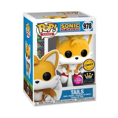Sonic the Hedgehog Tails Flying Flocked Chase Funko Pop! #978 PopShield In Stock