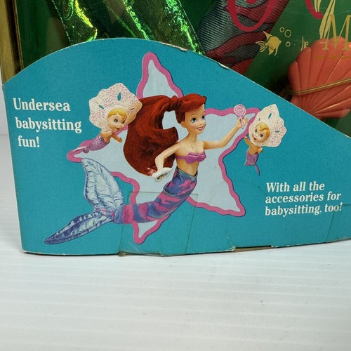 1992 Tyco The Little Mermaid Merbabysitter Ariel Doll Playset New NRFB Boxed - Picture 8 of 8
